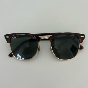 Ray-Ban polarized tortoise shell sunglasses